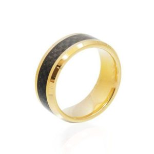 טבעת טונגסטן גלגל שחור