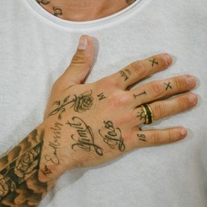 טבעת טונגסטן גלגל שחור