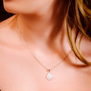 שרשרת עלה תלתן מכסף 925