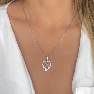 שרשרת עלה מכסף 925