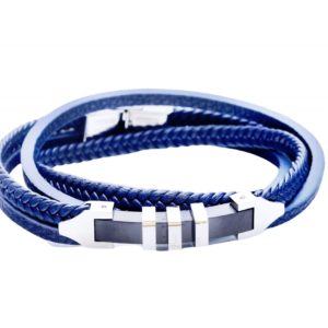 צמיד רצועות כפולות כחולות