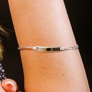 צמיד דיסקית קטנה מכסף 925 טהור לאישה