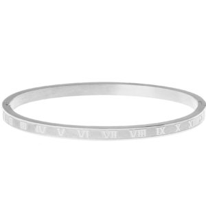 צמיד רומי קשיח צבע כסף