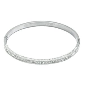 צמיד מ-Stainless Steel משובץ זירקונים