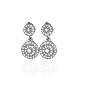 עגיל 2 עיגולים גדול וקטן