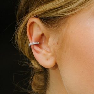 הליקס עבה מכסף 925 טהור משובץ זירקונים