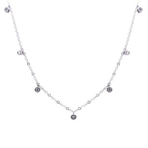 שרשרת עיגולים מכסף 925 טהור