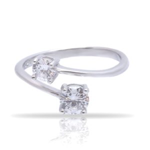 טבעת כסף זרקנים בינוניים גמישה