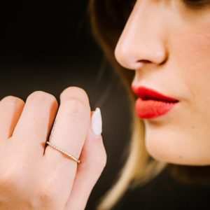 טבעת כסף דקה