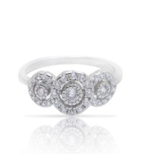 טבעת אלמנטים עגולים בתוך אלמנטים עגולים משובצים