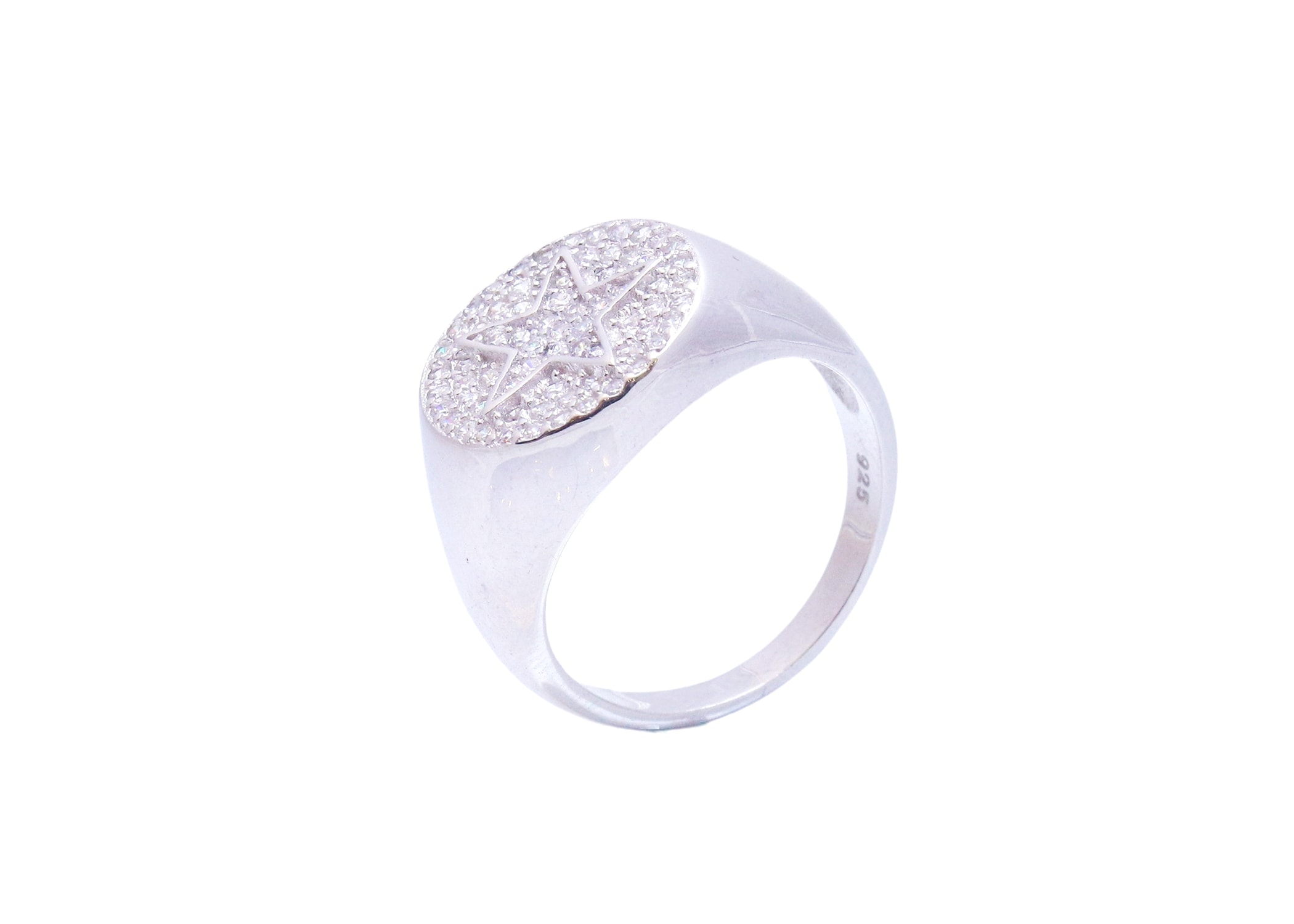 טבעת כסף אלמנט כוכב – תמונה 3