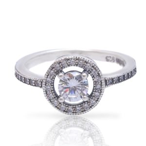 טבעת סוליטר מחומצנת