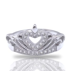 טבעת כסף כתר