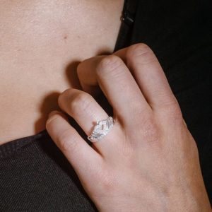 טבעת כסף כתר