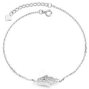 צמיד חמסה משובץ זירקונים