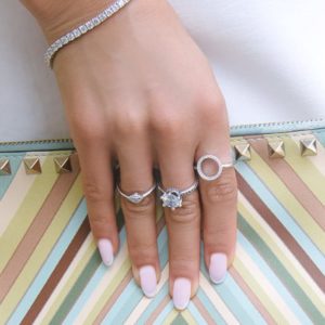 טבעת כסף עין קטנה