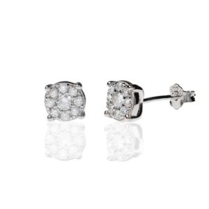 עגילי נורה מכסף