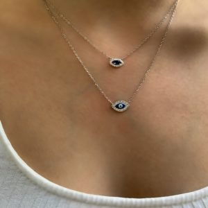 שרשרת עין מכסף 925