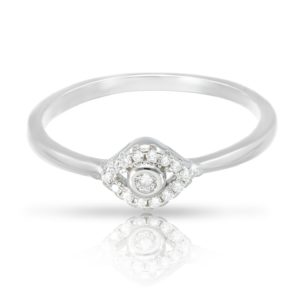 טבעת כסף עין קטנה