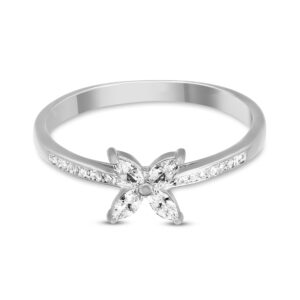 טבעת פרח הכסף