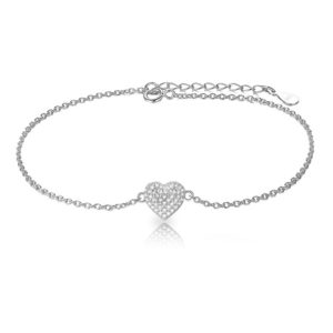 צמיד כסף לב