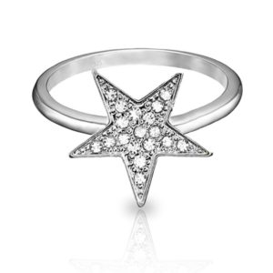 טבעת כוכב מכסף 925