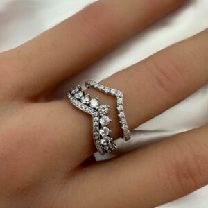 טבעת כסף כתר נסיכה