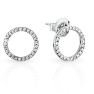 עגילי כסף מעגל החיים גדולים