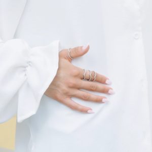 טבעת V שיבוץ דק