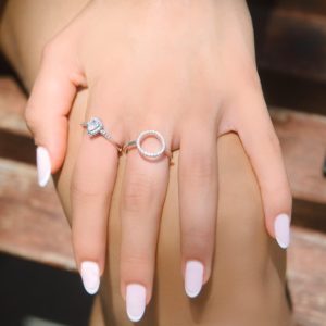 טבעת כסף טיפה מושחרת