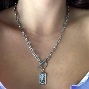 שרשרת אליזבת צבע כסף