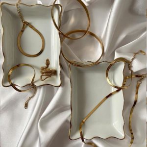 שרשרת קלאופטרה דקה בצבע זהב