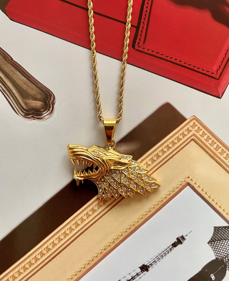 MN5131Boutique925.com - שרשרת זאב HOUSE OF STRARK 925