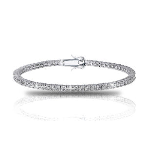 צמיד טניס משובץ זירקונים קטנים סוגר מהודר