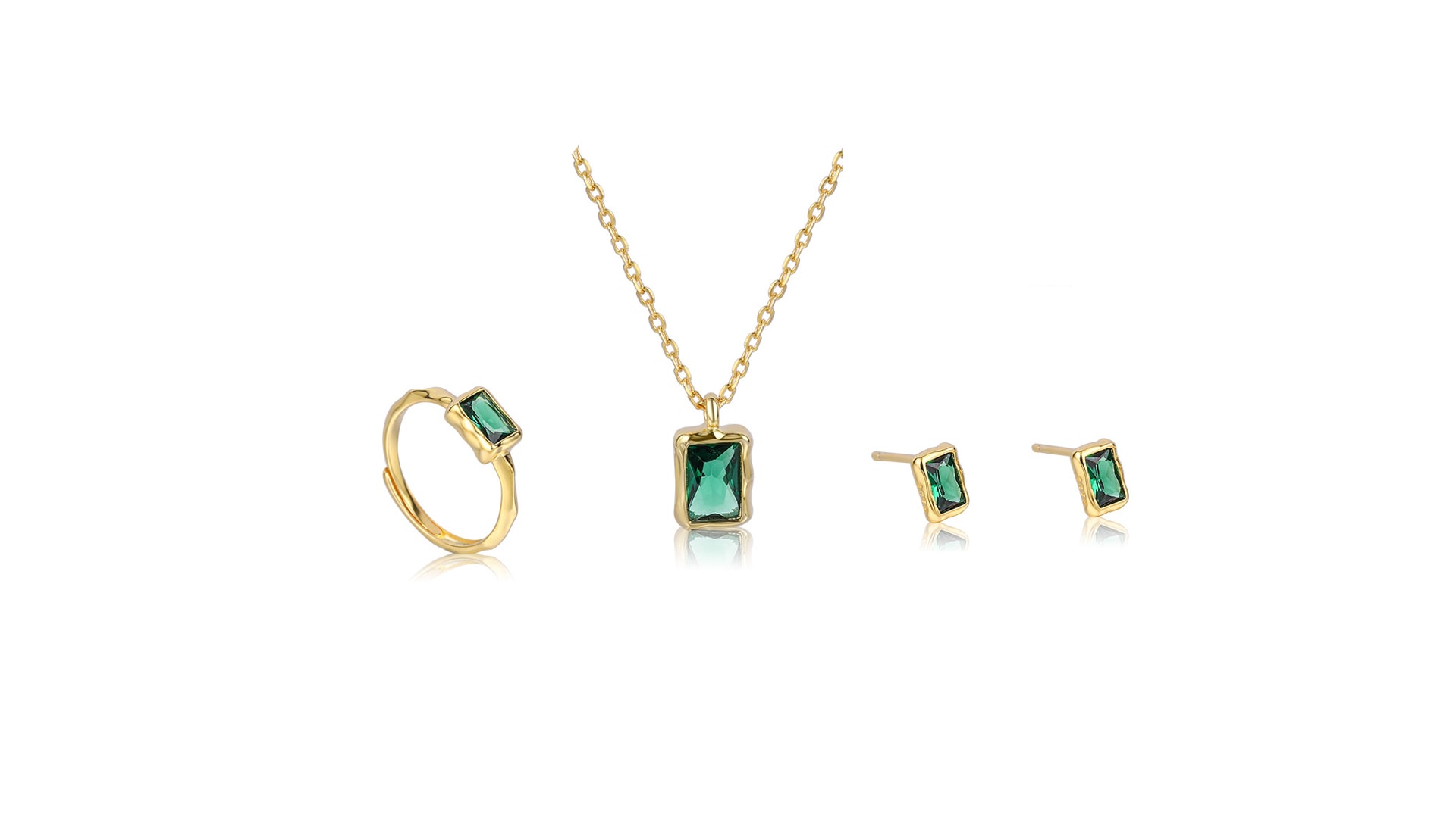 סט תכשיטים איזבל ציפוי זהב