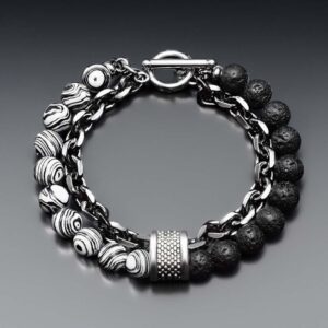 צמידים כפולים מאבנים טבעיות