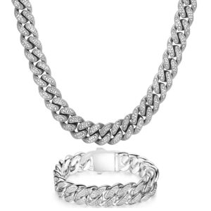 סט שרשרת וצמיד גורמט אייס משובצים זירקונים