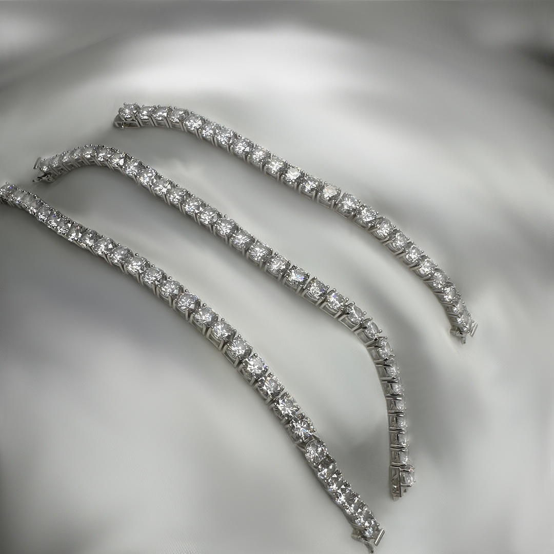 צמיד טניס מכסף 925 - צמיד טניס מכסף אמיתי - צמידי טניס כסף 925