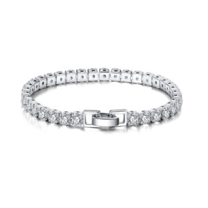 צמיד טניס צבע כסף