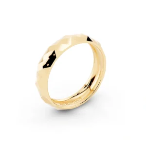 טבעת הולוגרמה מוזהבת