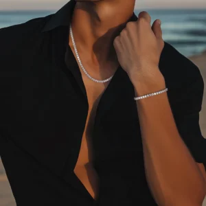 שרשרת טניס אייס לגבר 4 מ"מ