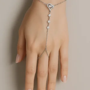 צמיד טבעת לב