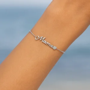 צמיד MAMA קטן מכסף 925