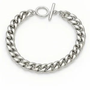 צמיד חוליות קובני עם סגירת T